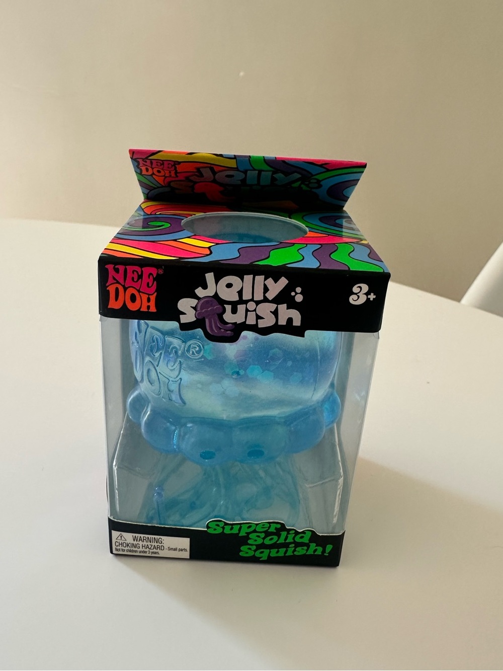 NeeDoh Blue Jelly Squish Jelly fish sugar squish Authentic Schylling